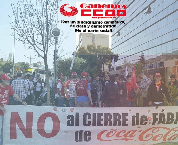 Solidaridad con los trabajadores de Coca Cola