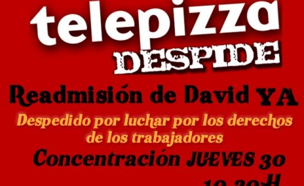 Conflicto sindical telepizza despide
