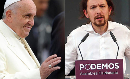 Pablo Iglesias y el papa Francisco: la Moncloa bien vale una misa