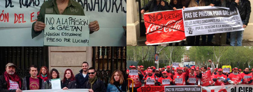 El “No a la prisión a Gaëtan” llega a los Consulados franceses de Madrid y Barcelona