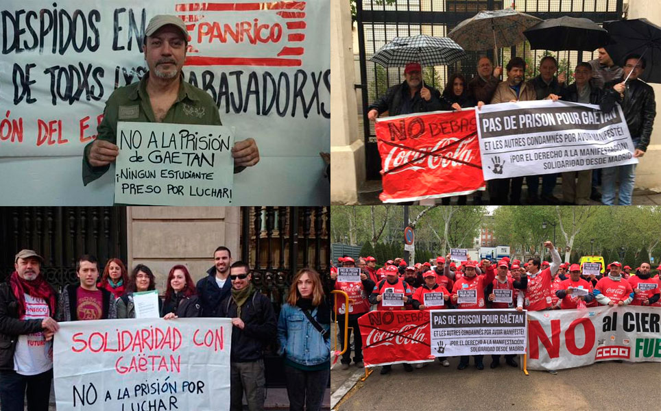 El “No a la prisión a Gaëtan” llega a los Consulados franceses de Madrid y Barcelona