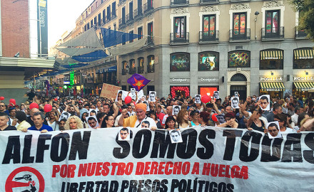 Miles toman las calles en el Estado español exigiendo la libertad de Alfon - Foto LID-Diego Lotito
