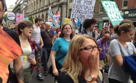 Cientos de miles en las calles de Londres contra la austeridad