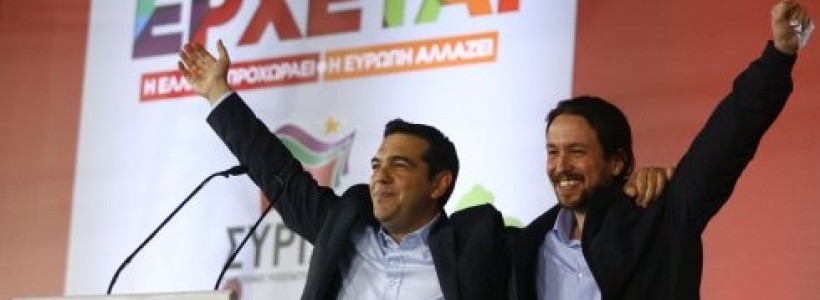 Podemos da su apoyo a Tsipras y la espalda al pueblo griego