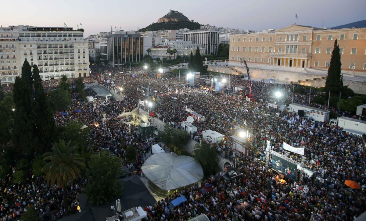 Gran polarización en Grecia antes del referéndum