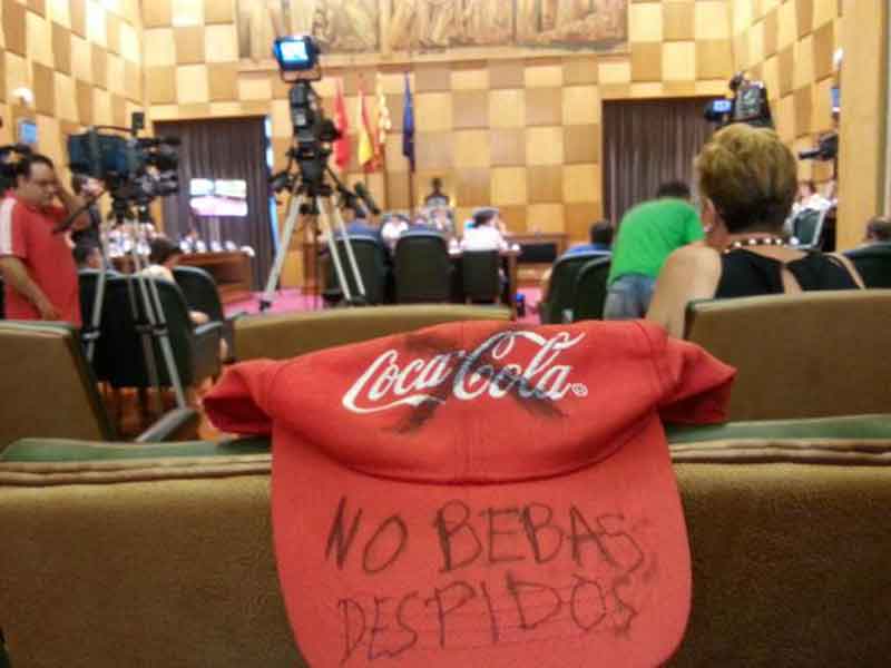 Zaragoza en Común incumple su apoyo a los trabajadores de Coca-Cola