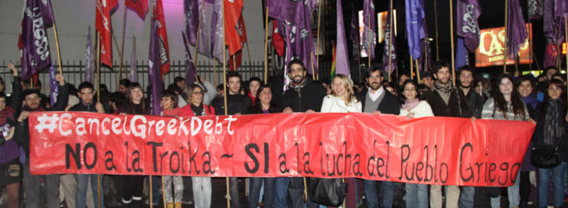 Cientos se manifiestan en Buenos Aires en apoyo al pueblo griego