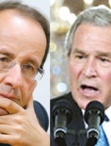 Hollande sigue los pasos de Bush