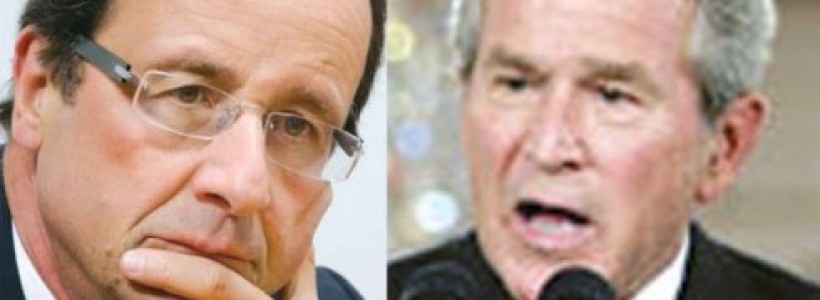 Hollande sigue los pasos de Bush