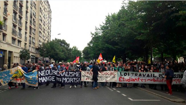 Duodécima jornada de lucha en Francia: contra la reforma laboral y el decretazo de Hollande