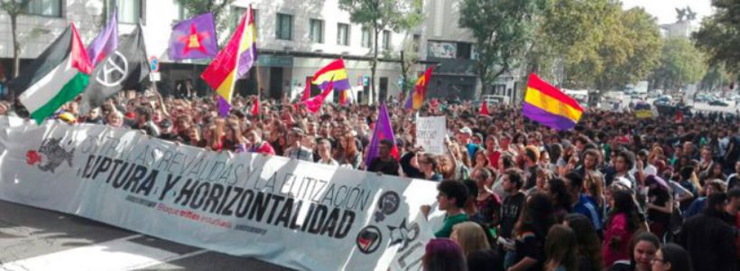 Masiva huelga estudiantil en todo el Estado contra las reválidas franquistas
